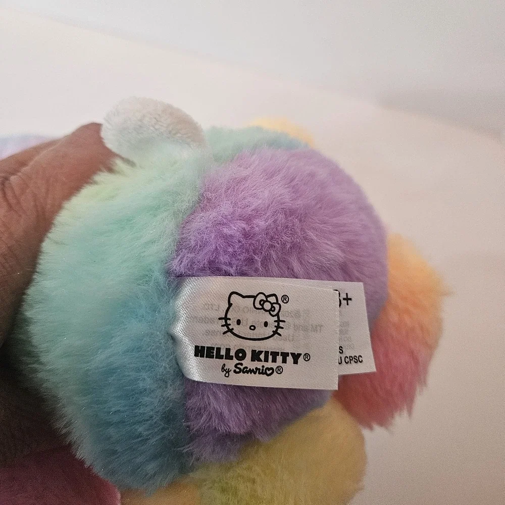 Licensed Genuine Sanrio Hello Kitty Plush Soft Toy Sherbert Rainbow Kidcore
